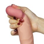 22 cm Belden Bağlamalı Gerçekçi Çift Katmanlı Titreşimli Silikon Penis - Görsel 6