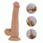 Belden Bağlamalı 22 cm Yeni Nesil Çift Katmanlı Realistik Vantuzlu Dildo Penis - Tallen - Görsel 15