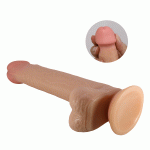 22 cm Yeni Nesil Çift Katmanlı Realistik Vantuzlu Dildo Penis - Tallen - Görsel 12