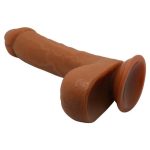 23,5 cm Realistik Vantuzlu Melez Dildo Penis - Görsel 6