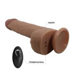 22,5 cm İleri Geri Hareketli Uzaktan Kumandalı Manyetik Şarjlı Gerçekçi Vantuzlu Melez Penis - Tommy - Görsel 6