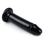 22,5 Cm Siyah Yumuşak Kalın Anal Dildo - Görsel 6