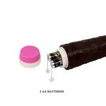 23 cm Titreşimli Realistik Vibratör Zenci Penis Dildo - Görsel 6