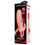 2,5 cm Dolgu Uzatmalı Titreşimli Penis Kılıfı Prezervatif Vibratör - Görsel 15