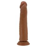 Belden Bağlamalı 25,4 cm Yeni Nesil Çift Katmanlı Realistik Vantuzlu Testissiz Melez Dildo Penis - Sharife - Görsel 6