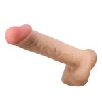 26 cm Kıkırdak Yapılı Çift Katmanlı Gerçekçi Dildo Penis - Görsel 6