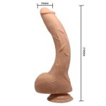 Belden Bağlamalı 27 cm Gerçekçi Kalın Dildo Penis - Jack - Görsel 7