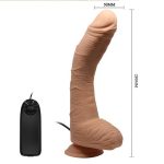28 cm Titreşimli Gerçekçi Kalın Dildo Penis - Alex - Görsel 6