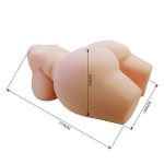 3 Boyutlu İki İşlevli Büyük Kalçalı Yarım Vücut Anal Vajinal Silikon Seksi Manken - Grace - Görsel 7