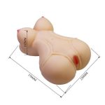 3 Boyutlu İki İşlevli Yarım Vücut Anal Vajinal Silikon Seksi Manken - Diana - Görsel 8
