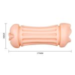 3 Boyutlu Suni Oral & Vajinal Mastürbatör - Nancy - Görsel 6