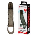 3 cm Dolgu Uzatmalı Titreşimli Zenci Penis Kılıfı Prezervatif Vibratör - Görsel 7