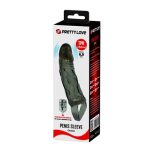 3 cm Dolgu Uzatmalı Titreşimli Zenci Penis Kılıfı Prezervatif Vibratör - Görsel 6