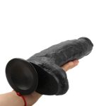 31 cm Vantuzlu Realistik Zenci Penis Anal Vajinal Dildo - Görsel 7