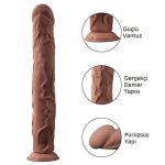 35 cm Belden Bağlamalı Gerçekçi Uzun & Kalın Dildo Penis - Görsel 6