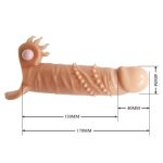 4 cm Dolgu Uzatmalı Titreşimli Penis Kılıfı Prezervatif Vibratör - Connor - Görsel 7