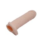 4 cm Dolgulu Realistik Uzatmalı Penis Kılıfı Dildo Ten Rengi Penis - Görsel 6