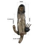 4 cm Uzatmalı Anal Vajinal ve Klitoral Uyarıcılı Titreşimli Penis Kılıfı - Görsel 8