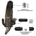 4 cm Uzatmalı Anal Vajinal ve Klitoral Uyarıcılı Titreşimli Penis Kılıfı - Görsel 7