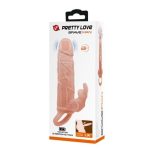 5 cm Dolgu Uzatmalı 10 Fonksiyonlu Çift Titreşimli Penis Kılıfı Prezervatif Vibratör - Görsel 8