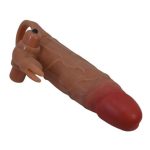 5 cm Dolgu Uzatmalı Titreşimli Penis Kılıfı Prezervatif Vibratör - Osmar - Görsel 6