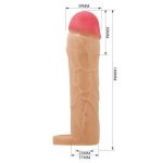 5 cm Dolgulu Premium Ten Rengi Silikon Penis Kılıfı - Hani - Görsel 6