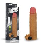 5 cm Uzatmalı Realistik Titreşimli Melez Penis Kılıfı XTender - Görsel 7