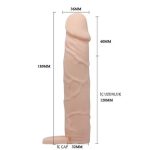 6 Cm Dolgulu Realistik Uzatmalı Penis Kılıfı Dildo Ten Rengi Penis - Görsel 8