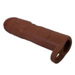 7,6 cm Dolgulu Premium Melez Rengi Silikon Penis Kılıfı - Gerd - Görsel 6