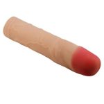 7,6 cm Dolgulu Premium Ten Rengi Silikon Penis Kılıfı - Kylian - Görsel 6