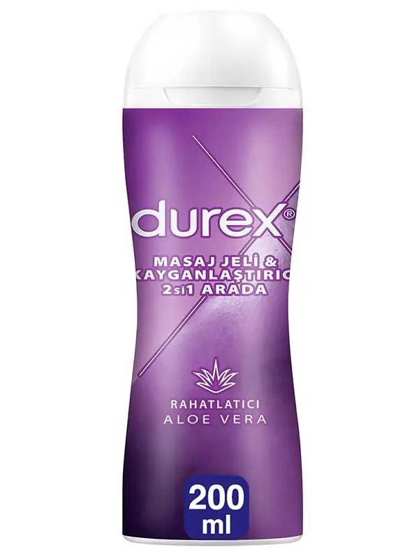 DF7973 Durex Aloe Vera 2'si 1 Arada Masaj Jeli ve Kayganlaştırıcı - Görsel 1