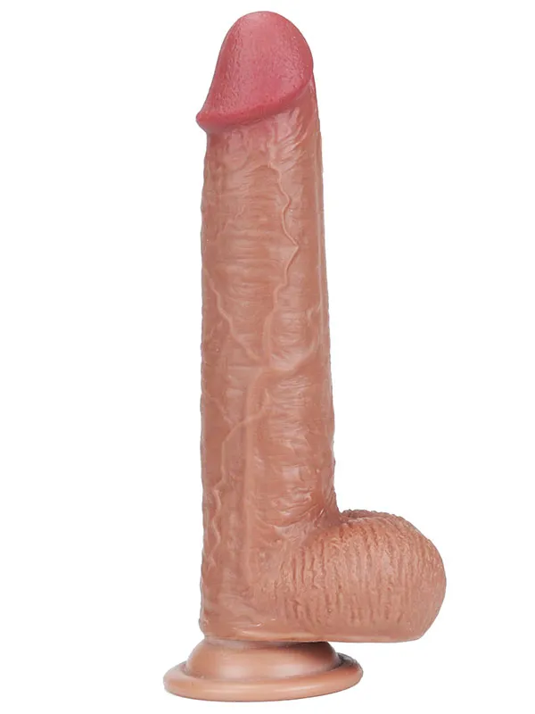 GL0664 8" Dual Layer Oynar Derili Realistik Melez Penis 20 - Görsel 1