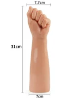 12" King Size Realistic Bitch Fist Yumruk Dildo 31 cm - Görsel 2