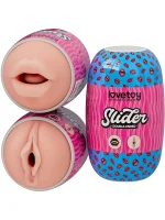 LoveToy Slider Double-Ended Ağız ve Vajina Mastürbator - Görsel 2