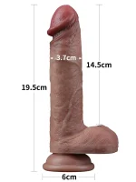 7.5'' Dual Layered Silicone Cock - Görsel 2