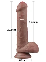 8'' Dual Layered Silicone Cock - Görsel 2