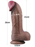 11'' Dual Layered Silicone Cock XXL 28 cm - Görsel 2