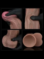 13'' Dual Layered Silicone Cock XXL 33 cm - Görsel 4