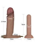 LoveToy Ingen 9'' Enhanced Set L/XL/2XL İçi Boş Kemerli Penis - Görsel 2