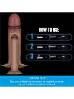 LoveToy Ingen 9'' Enhanced Set L/XL/2XL İçi Boş Kemerli Penis - Görsel 5
