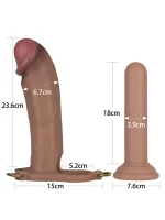 LoveToy Ingen 10'' Enhanced Set L/XL/2XL İçi Boş Kemerli Penis - Görsel 2