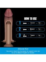 LoveToy Ingen 10'' Enhanced Set L/XL/2XL İçi Boş Kemerli Penis - Görsel 5