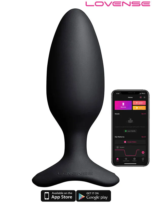 LVHS2-1-75 Lovense HUSH 2 Anal Plug 1.75" App Controlled - Görsel 1