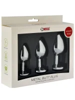 NOXXX 3'lü Çelik Anal Plug - Görsel 2