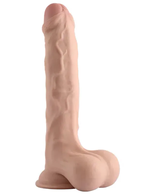 VN318042 10" Dual Layer Oynar Derili Gerçekçi Penis 25 cm - Görsel 1