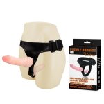 Belden Bağlamalı Çift Taraflı İçi Dolu Strapon Penis - Görsel 15
