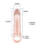 3 cm Dolgulu Penis Kılıfı Uzatmalı Prezervatif Dildo - Görsel 6