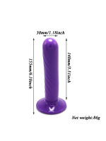 Afrodit Shop Mor Double Dong Belden Bağlamalı Çift Taraflı Bisex Dildo model 2 - Görsel 3