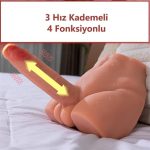 Gerçekçi Yapıda Realistik İleri Geri Hareketli 17,5 cm Penisli Erkek Vücut - Peel - Görsel 7