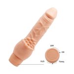 Güçlü Titreşimli 19,5 cm Realistik Vibratör Gerçekci Penis Dildo - Görsel 16